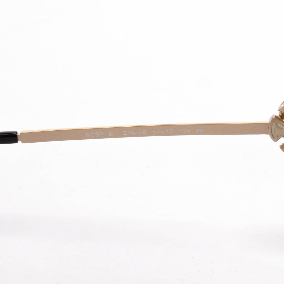 Bulgari Gold & Black Crystal Flower Cat Eye Sunglasses