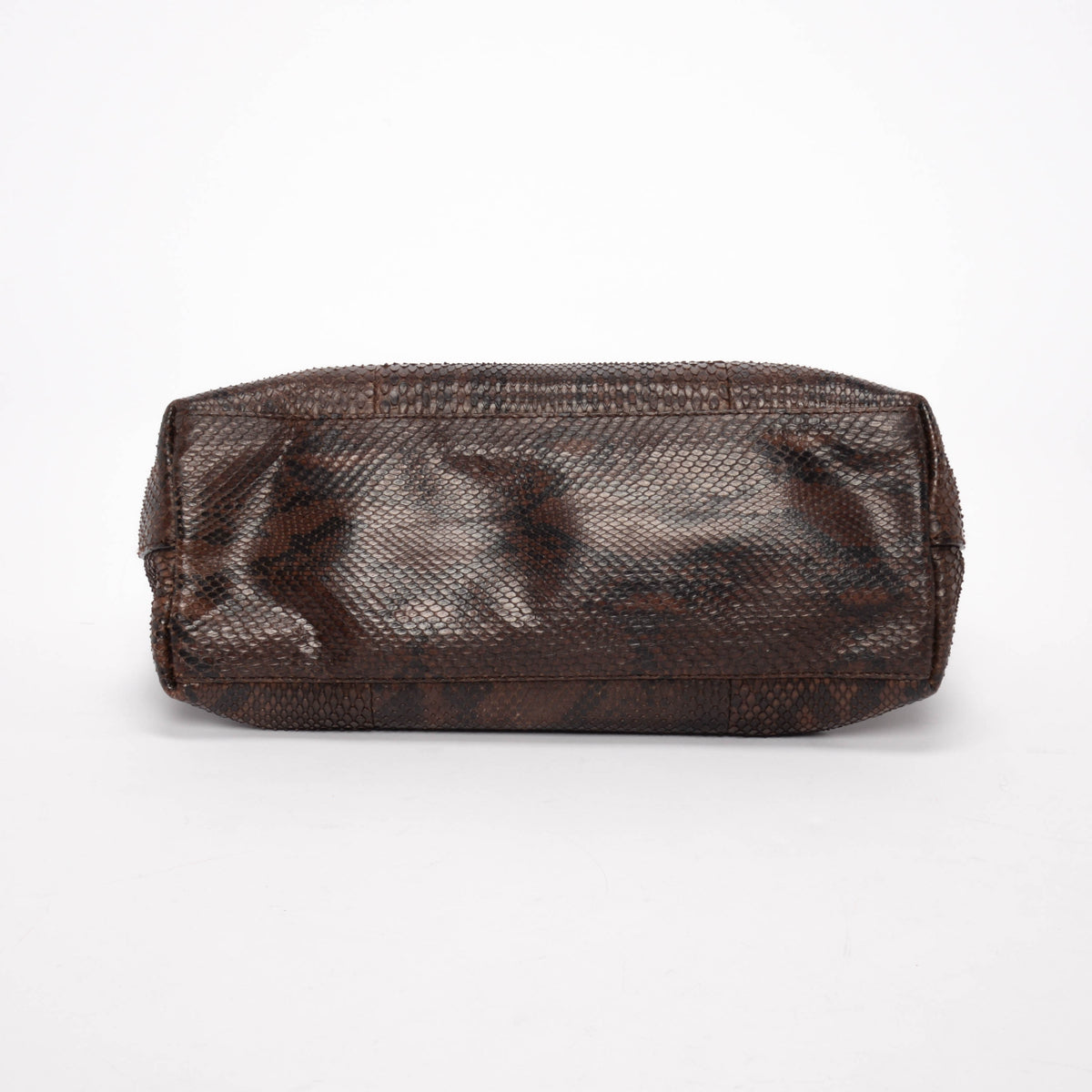 Gucci Brown Python Bamboo Shoulder Bag