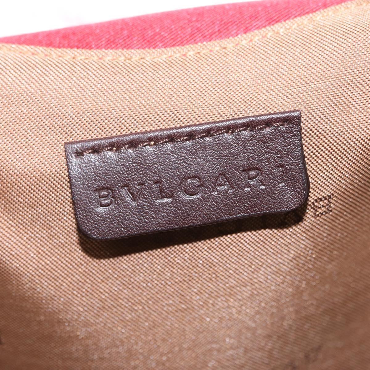 Bulgari Red Silk Pierrot Circus Print Small Tote Bag