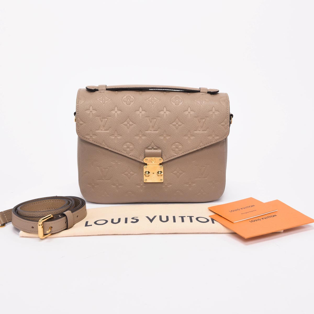 Louis Vuitton Tourterelle Monogram Empreinte Pochette Metis