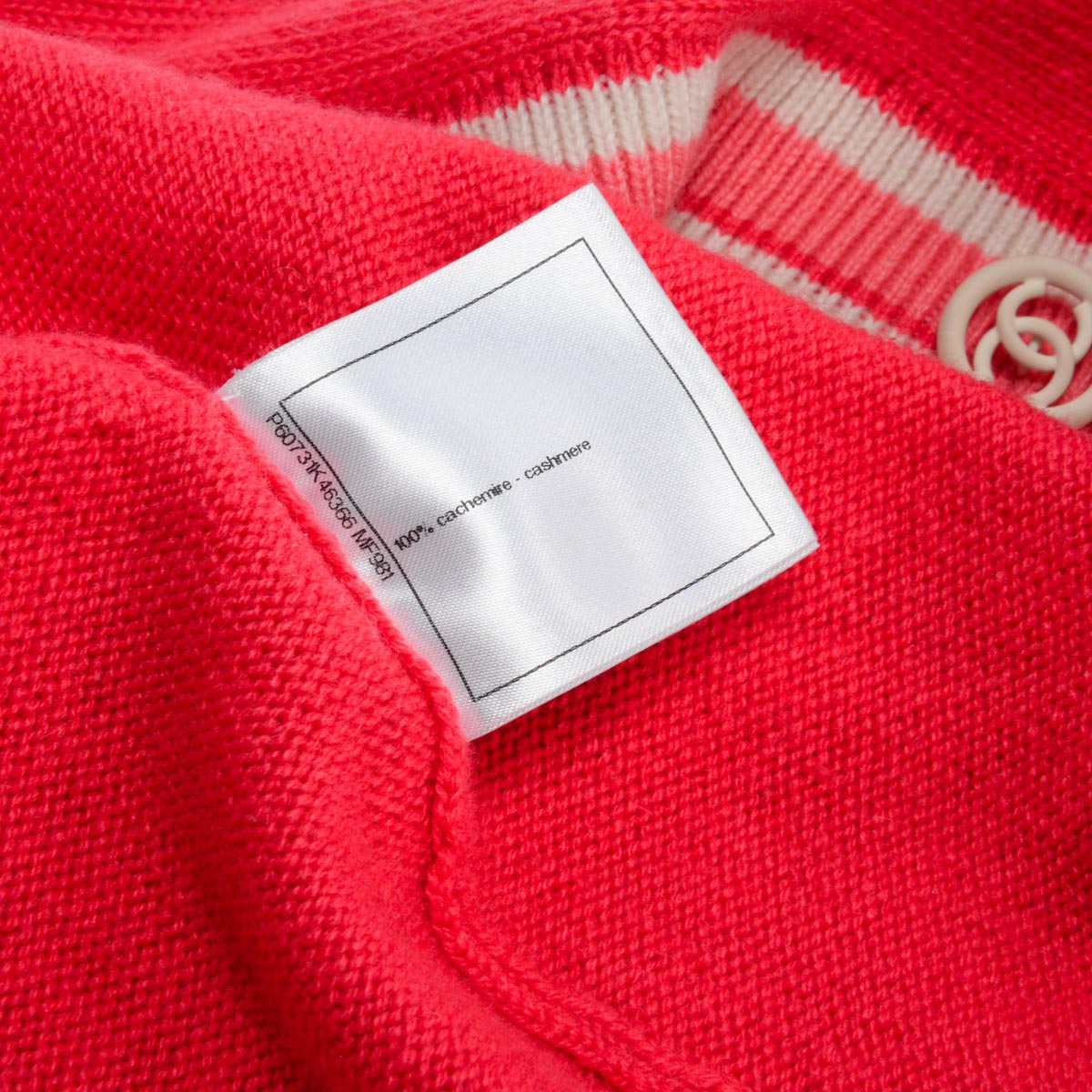 Chanel Pink Cashmere Deauville Biarritz Venise Cardigan FR 50
