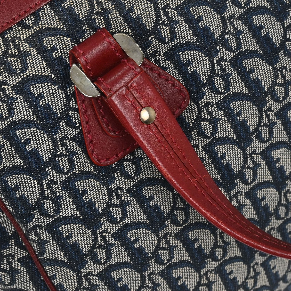 Dior Vintage Navy Diorissimo Canvas Trotter Tote