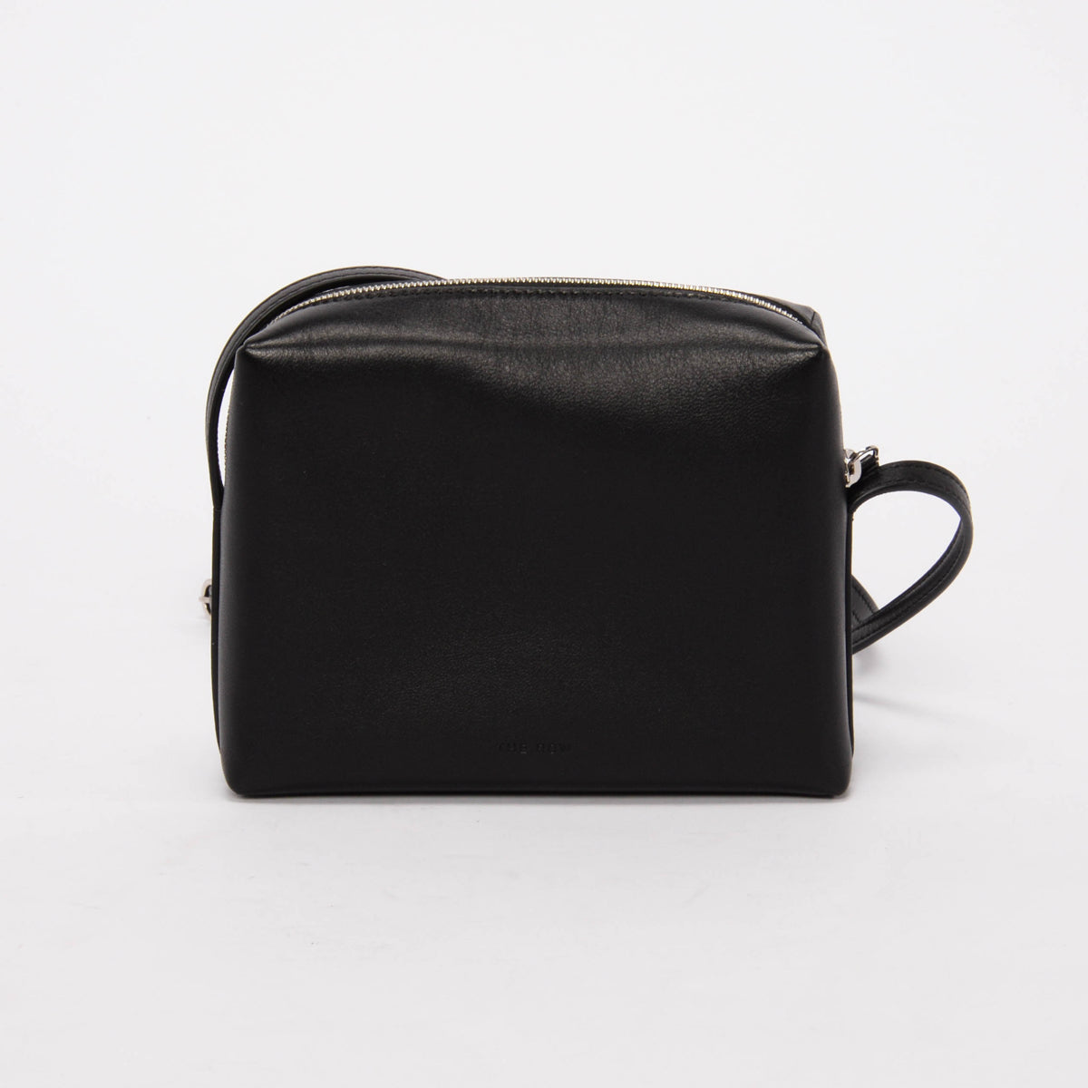 The Row Black Lambskin Regent Cross Body Bag