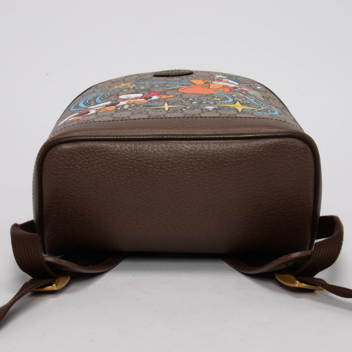 Gucci x Disney Beige GG Supreme Small Donald Duck Backpack