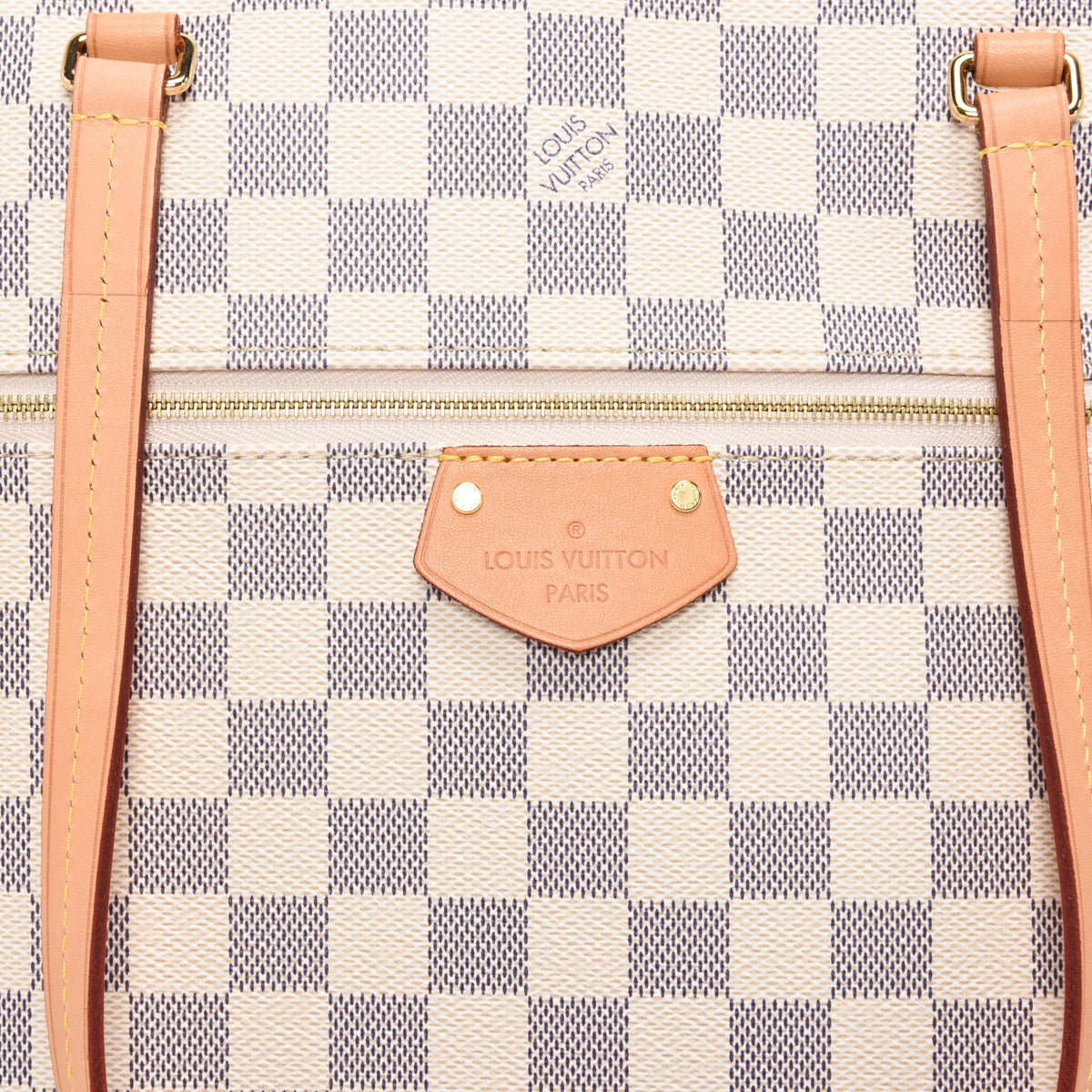Louis Vuitton Rose Ballerine Damier Azur Iena MM