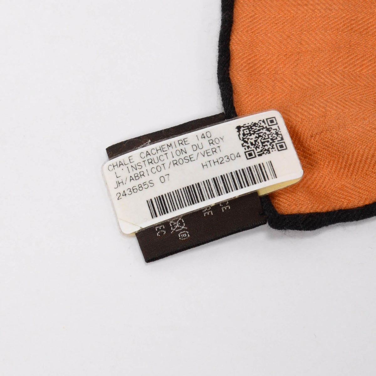 Hermes Brown Cashmere & Silk L'Instruction du Roy Shawl 140