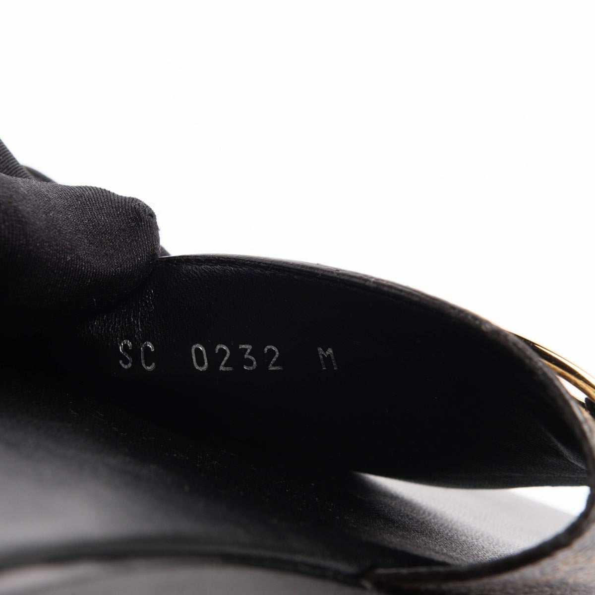 Louis Vuitton Black Monogram Lock It Flat Mules 40