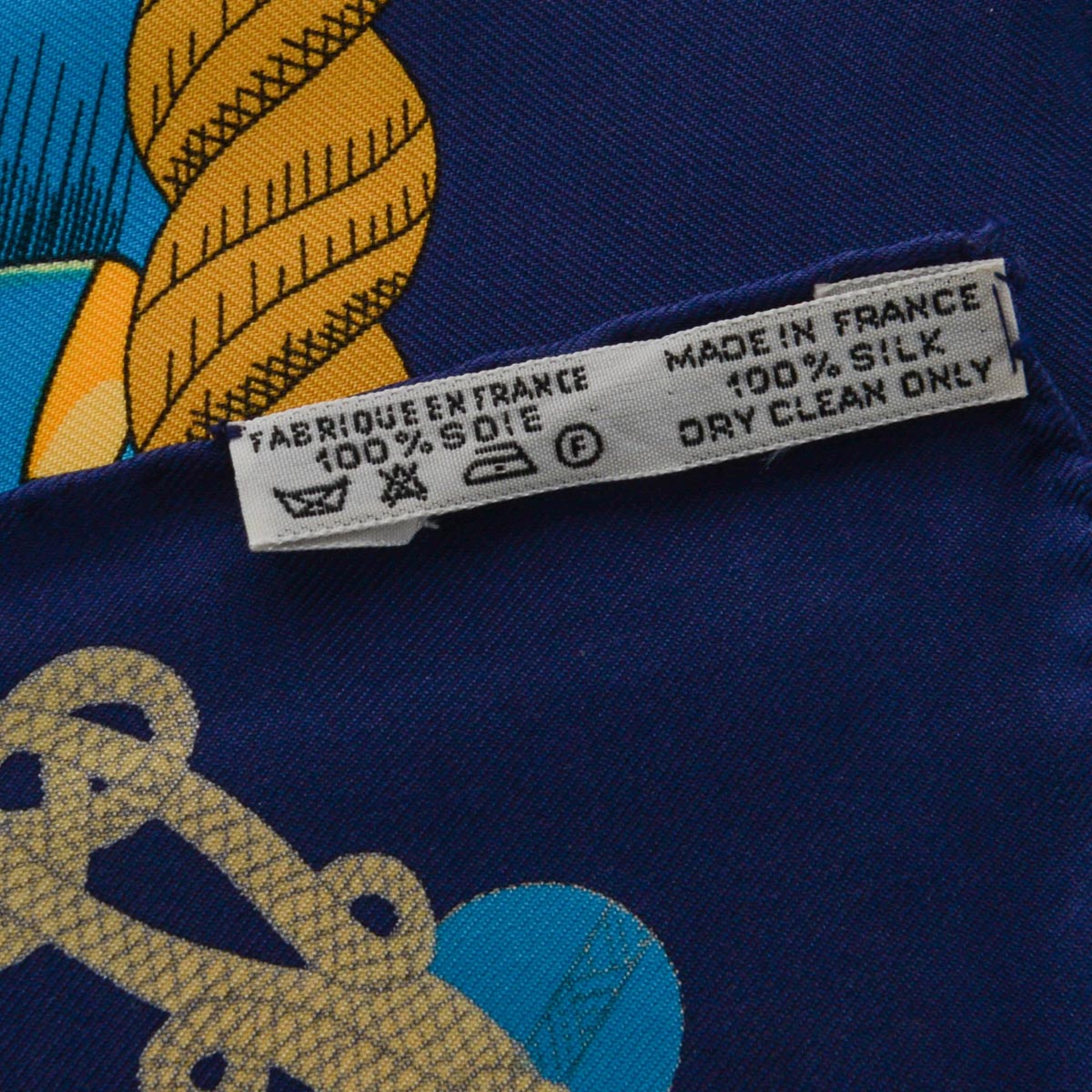 Hermes Blue Silk Circus Scarf 90