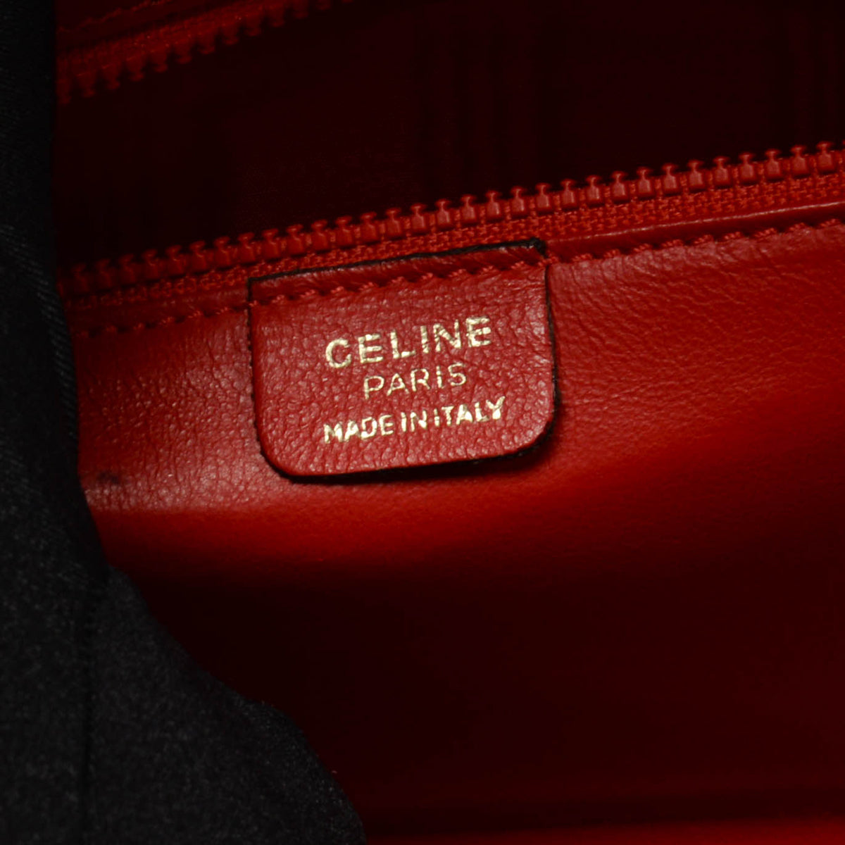 Celine Vintage Red Calfskin Starball Chain Shoulder Bag
