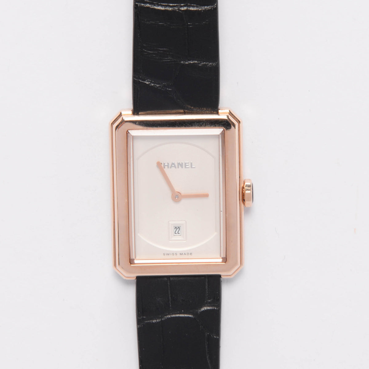 Chanel 18k Beige Gold Medium Boy.Friend Watch