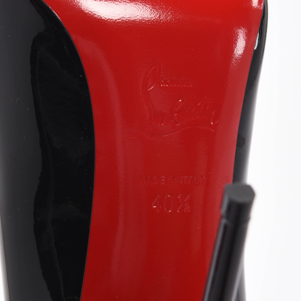 Christian Louboutin Black Patent Hot Chick Pumps 40.5