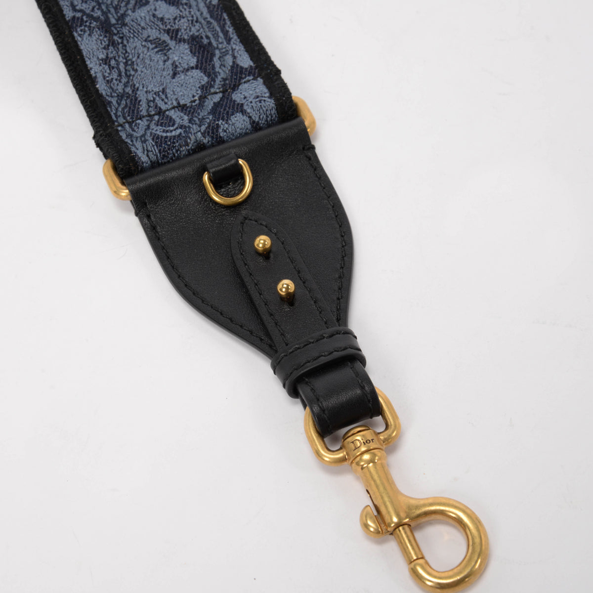 Dior Blue Canvas Toile de Jouy Sauvage Bag Strap