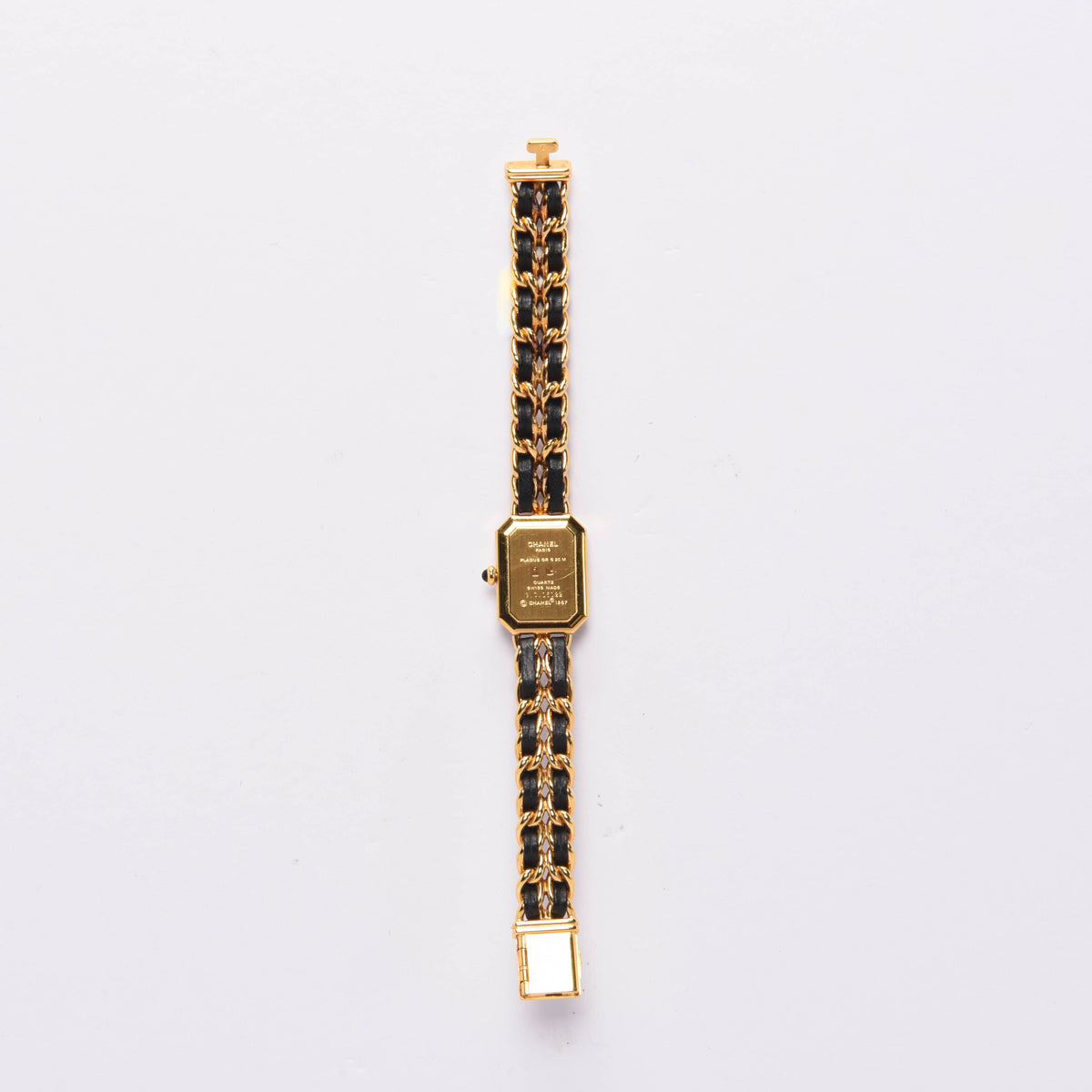 Chanel Black & Gold Chain Premiere Watch