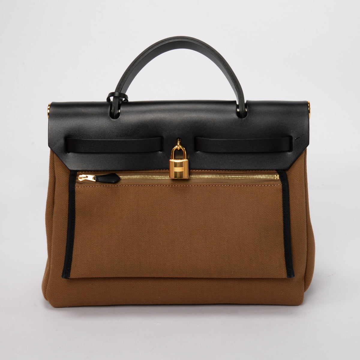 Hermes Alezan & Noir Military Canvas & Hunter Herbag Zip 31