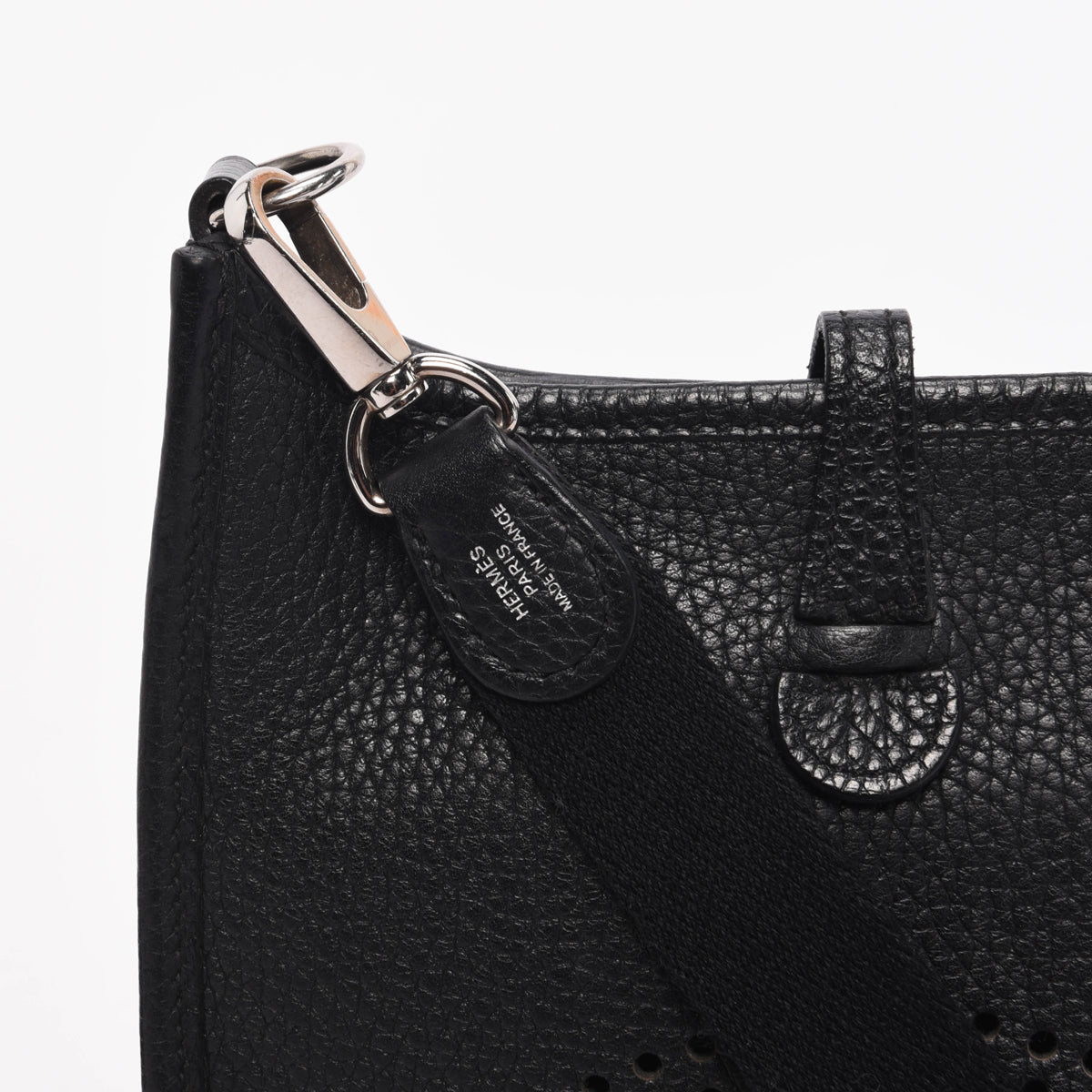 Hermes Black Clemence Evelyne TPM Bag