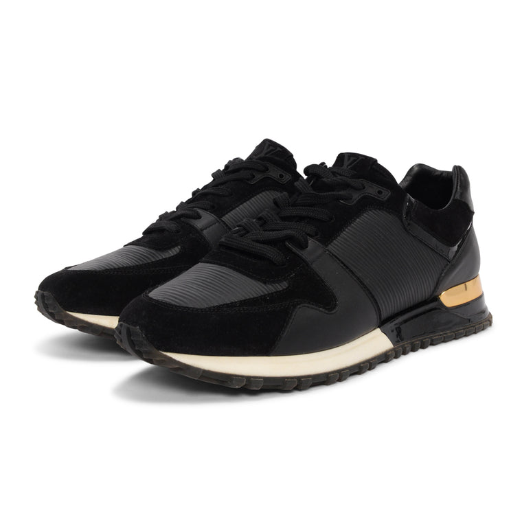 Louis Vuitton Black Epi & Suede Run Away Sneakers