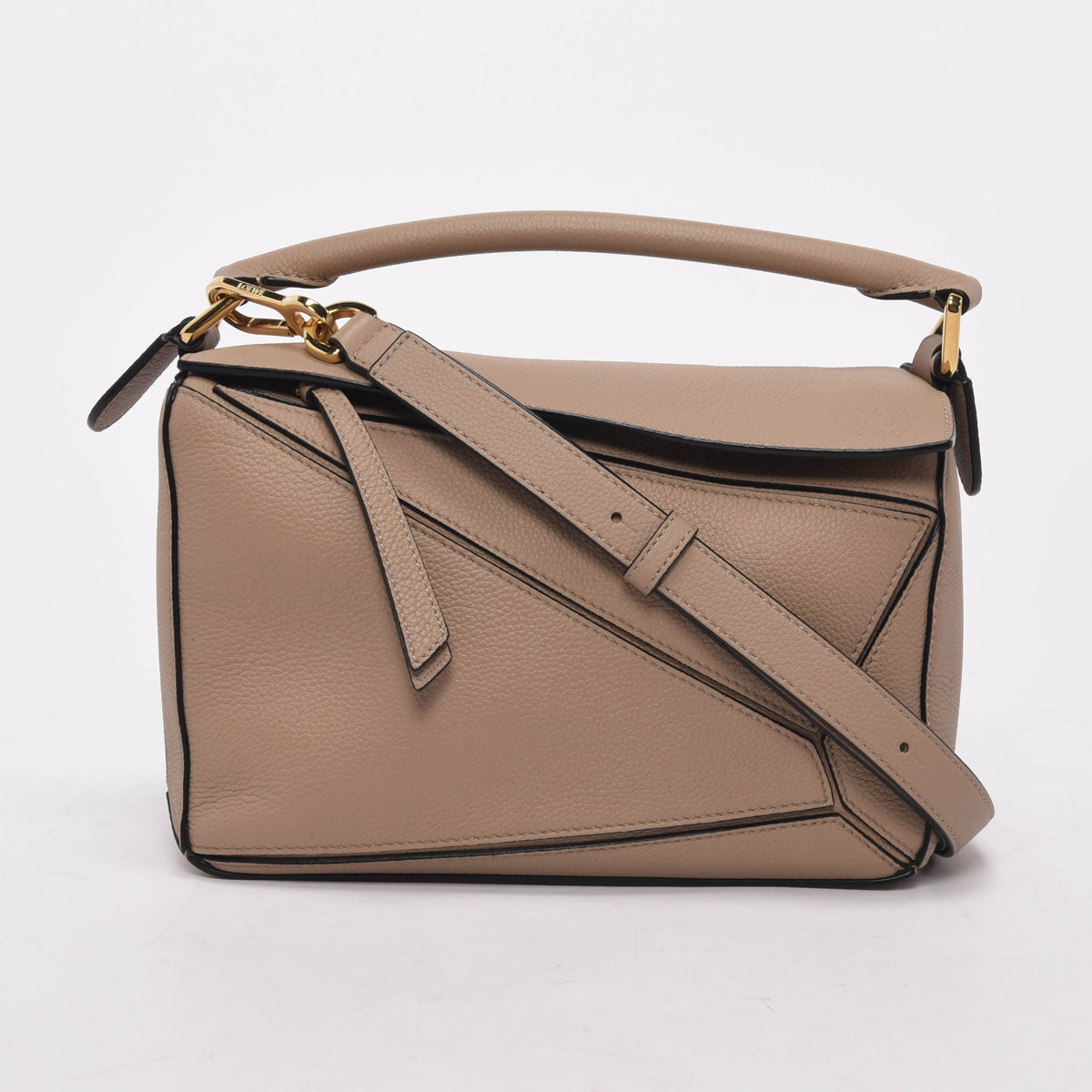 Loewe Sand Grained Calfskin Small Puzzle Bag