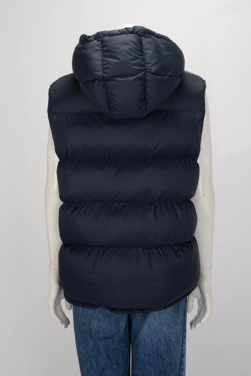 Celine Navy Nylon Oversized Sleeveless Puffer Jacket FR 40