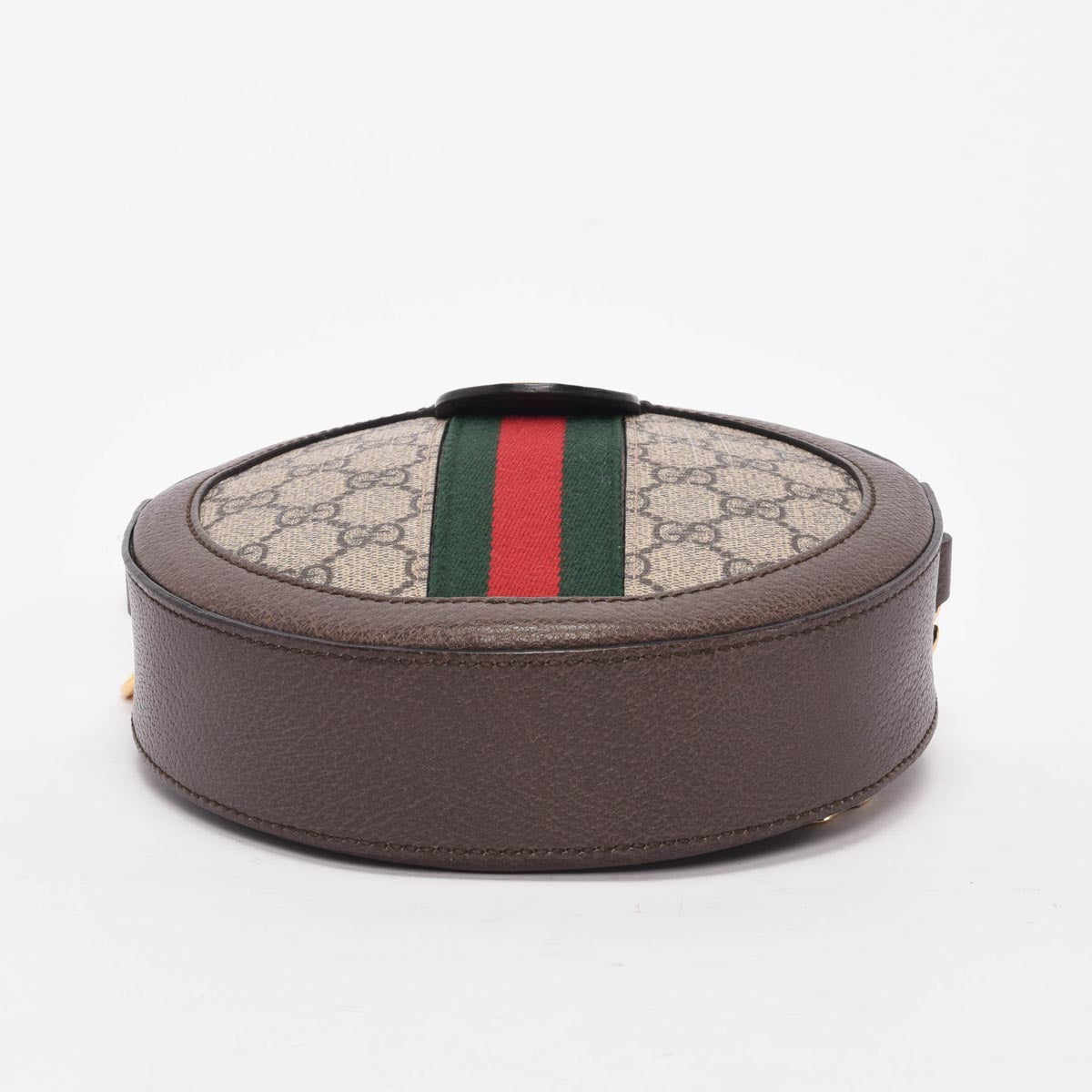 Gucci Beige GG Supreme Round Ophidia Mini Bag