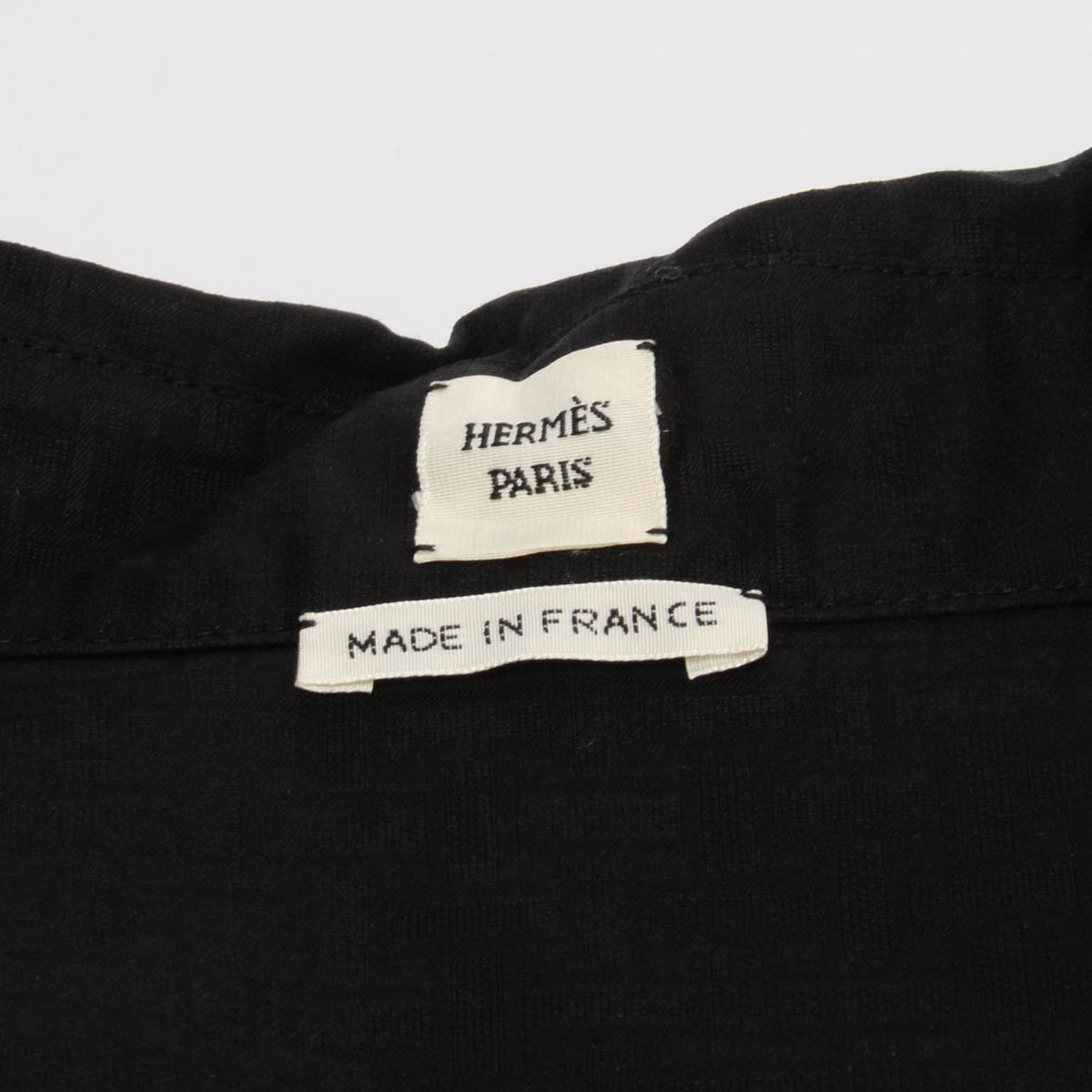 Hermes Black Cotton Poplin Mosaique Zip Dress FR 38