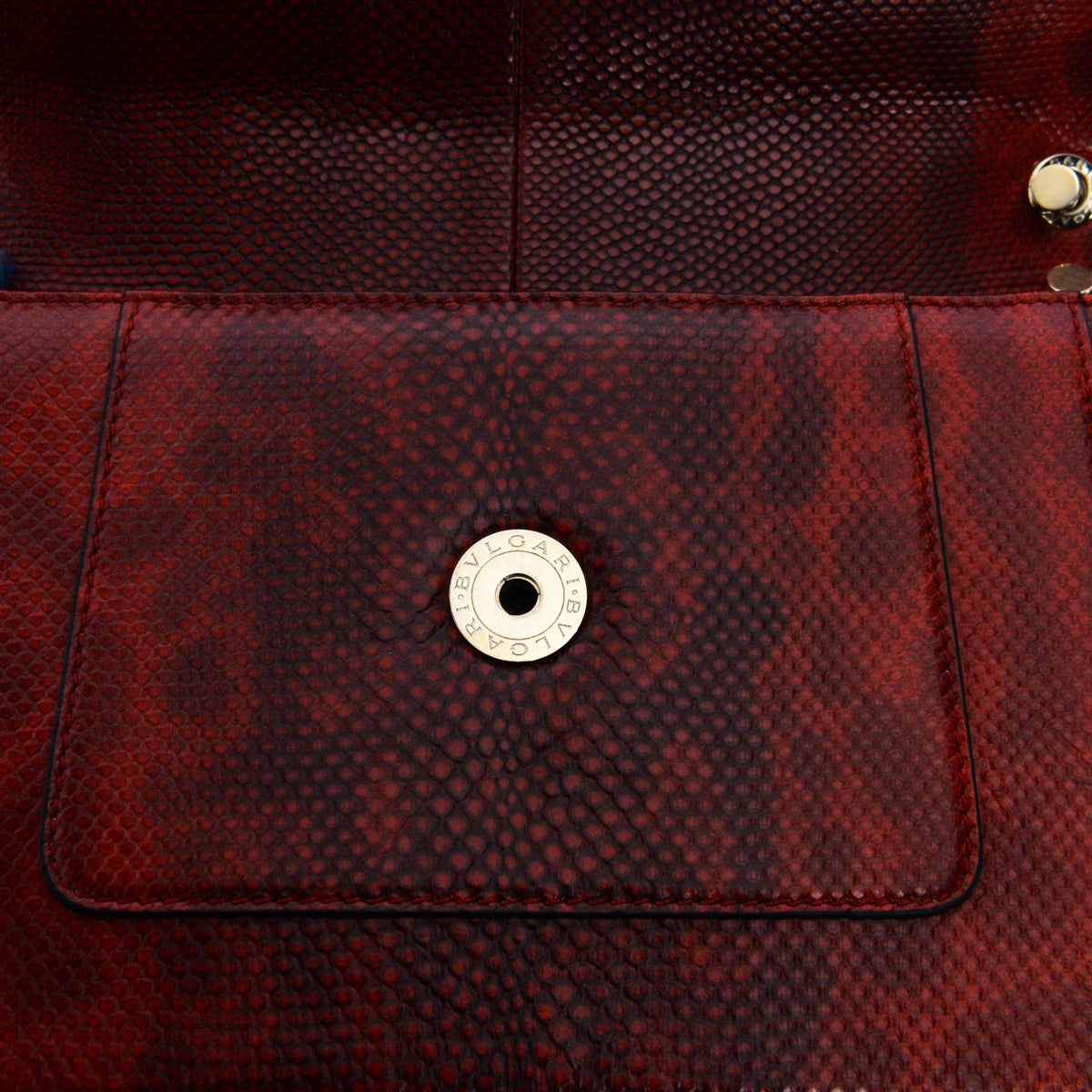 Bulgari Carmine Red Karung Medium Serpenti Forever Bag