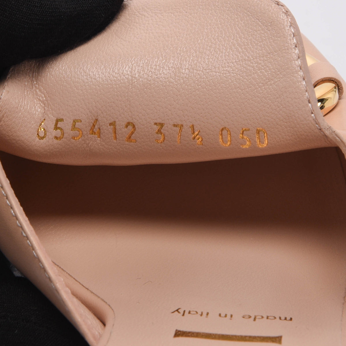 Gucci Pale Pink Calfskin Horsebit Slide Sandals 37.5