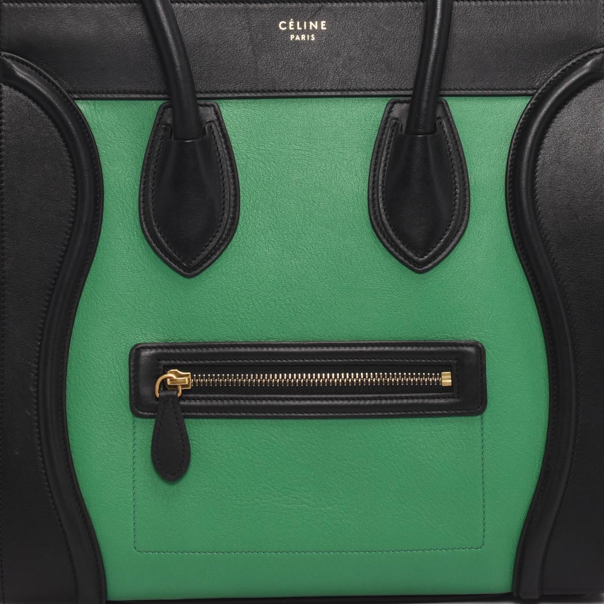 Celine Bi-Colour Palmelato Calfskin Mini Luggage Tote
