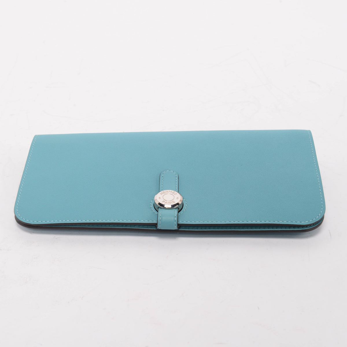Hermes Blue Swift Dogon Recto Verso Wallet