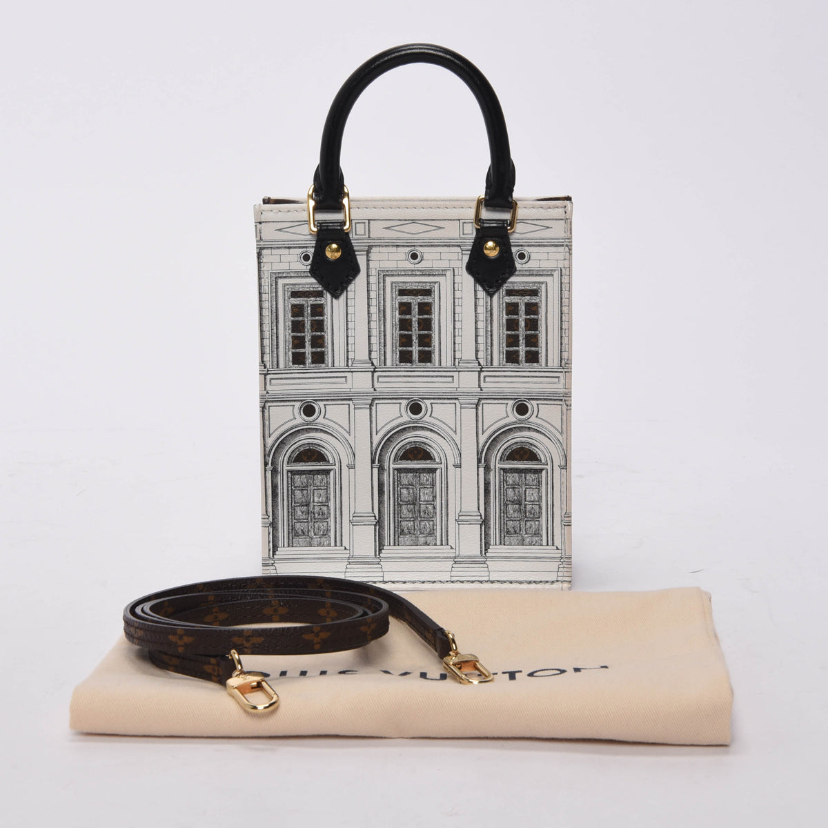 Louis Vuitton x Fornasetti Architettura Petit Sac Plat