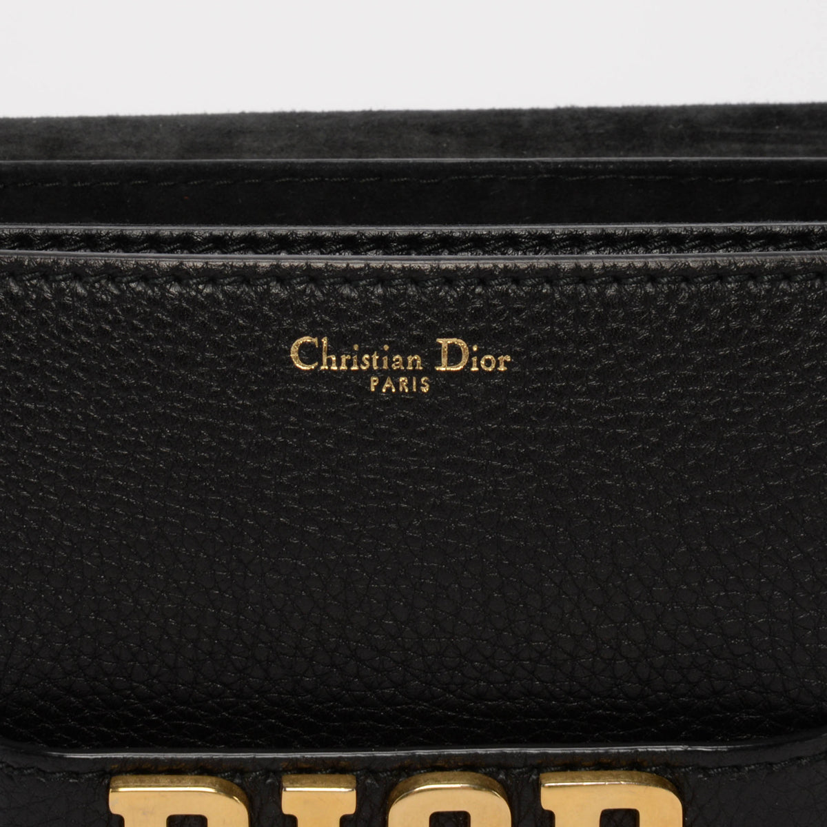 Dior Black Grained Calfskin Dio(R)evolution Flap Bag