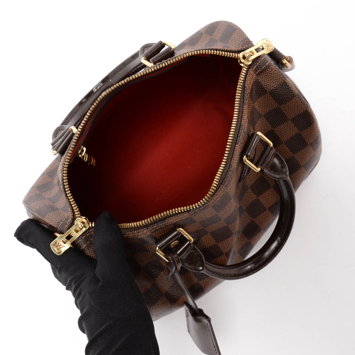 Louis Vuitton Damier Ebene Speedy Bandouliere 25