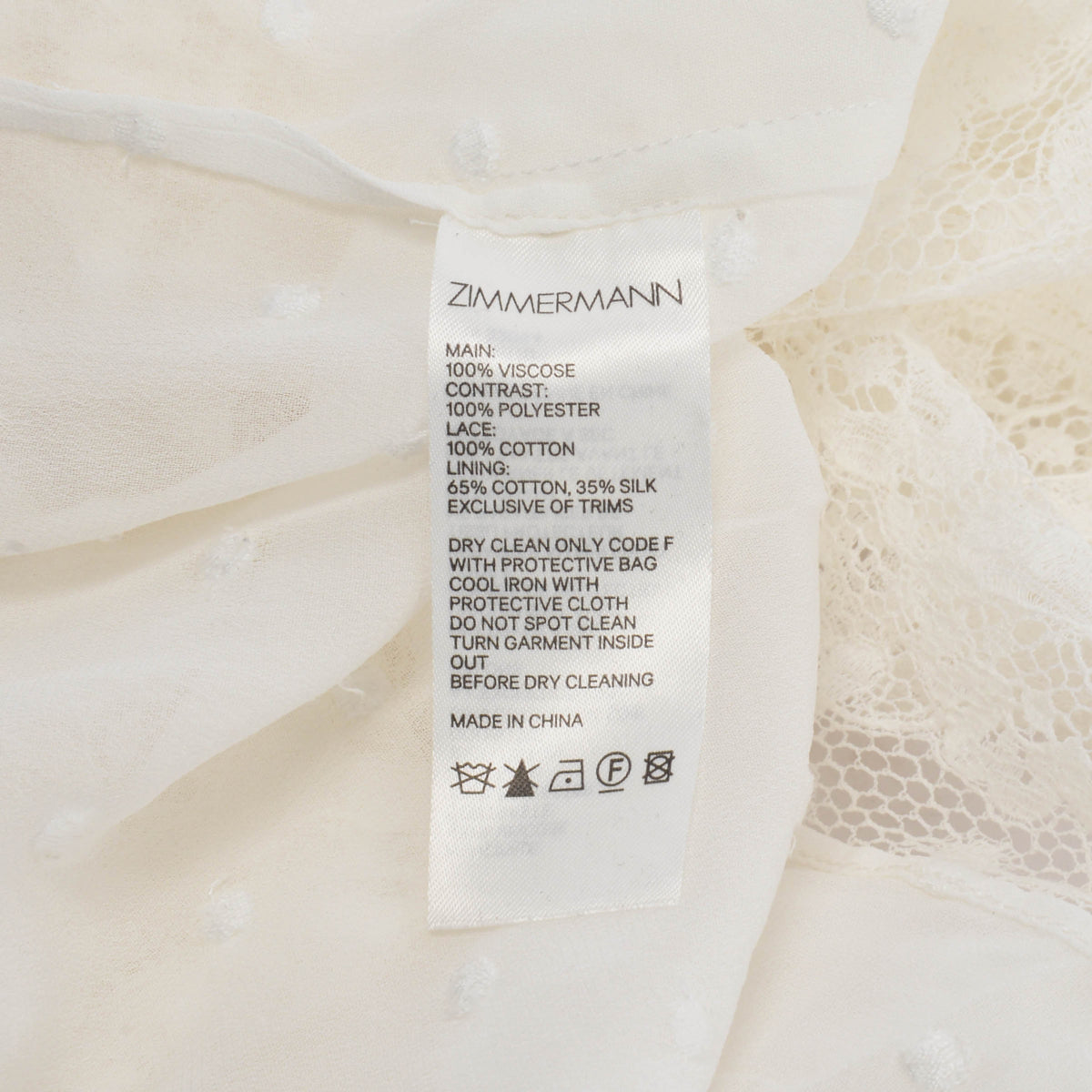 Zimmermann Pearl Moncur Lace Yoke Blouse 1