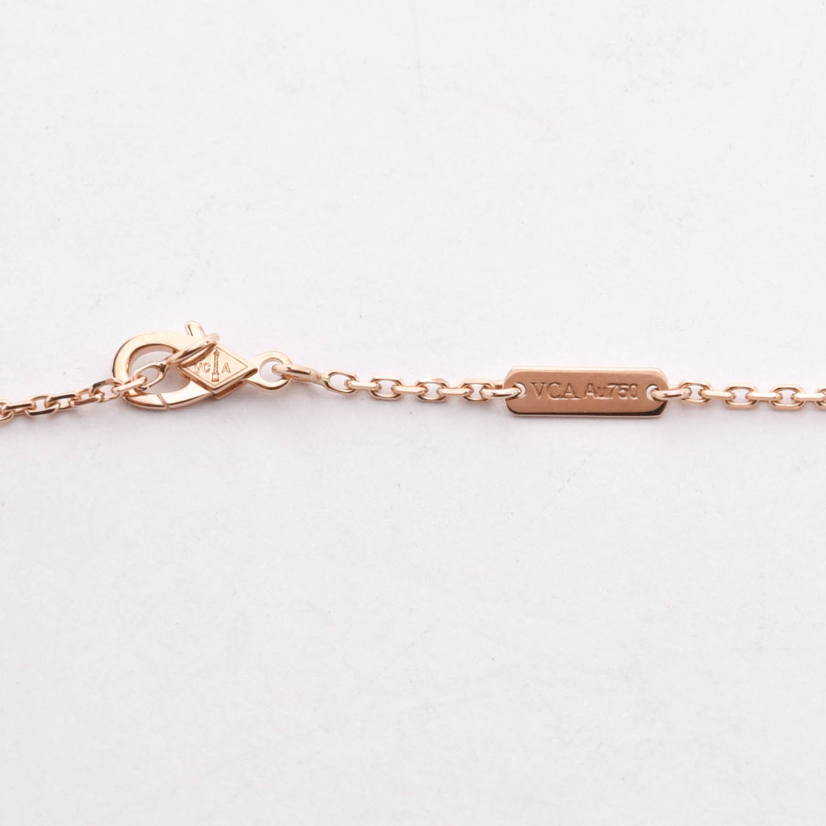 Van Cleef & Arpels Rose Gold & Sapphire Small Model Frivole Necklace