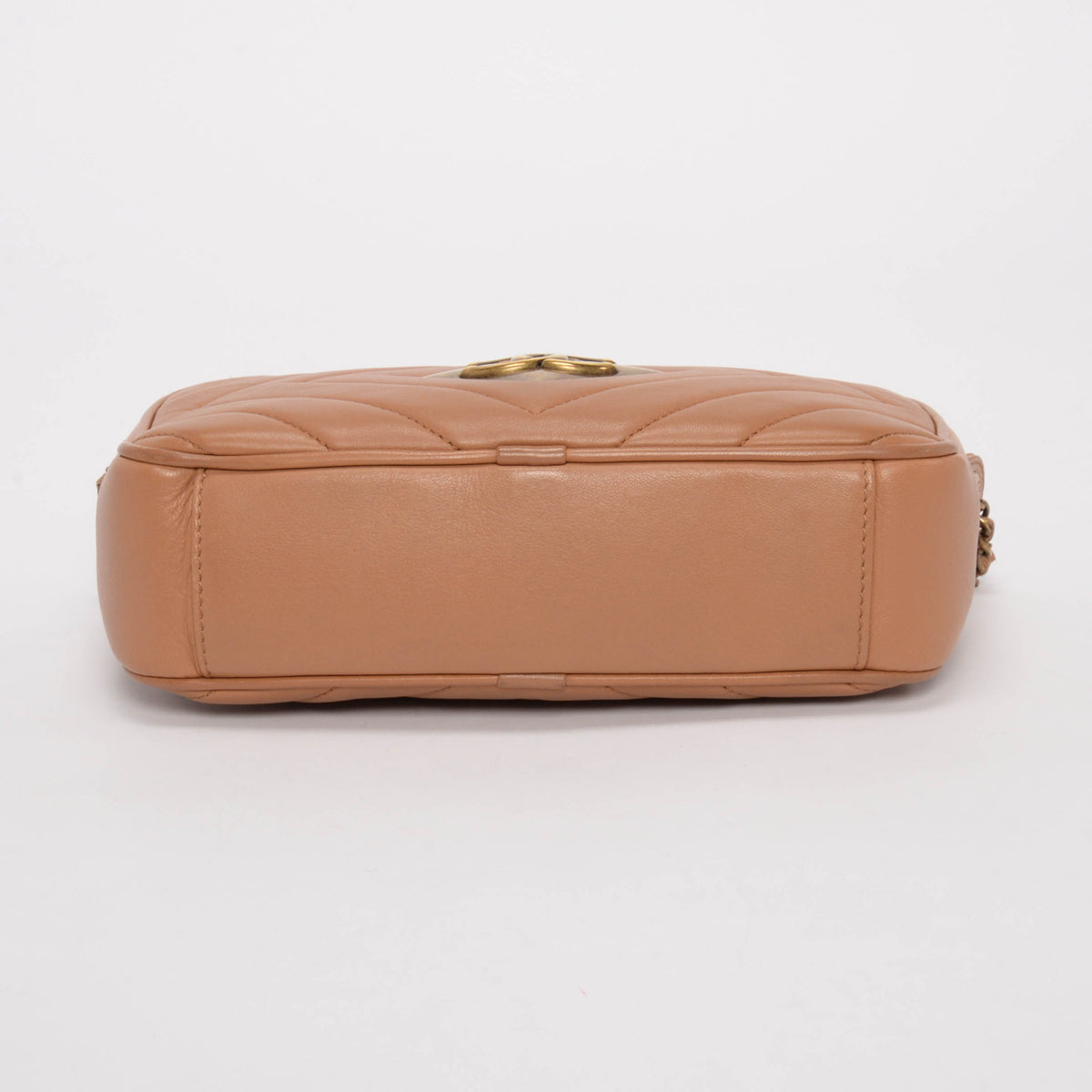 Chanel Camel Lambskin Pyramid CC Camera Bag