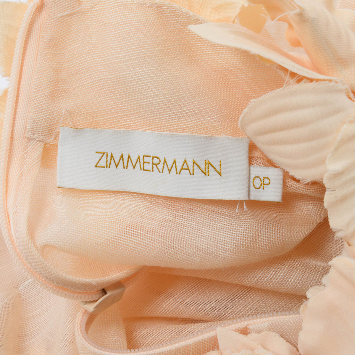 Zimmermann Cream Luminosity Liftoff Flower Midi Dress OP