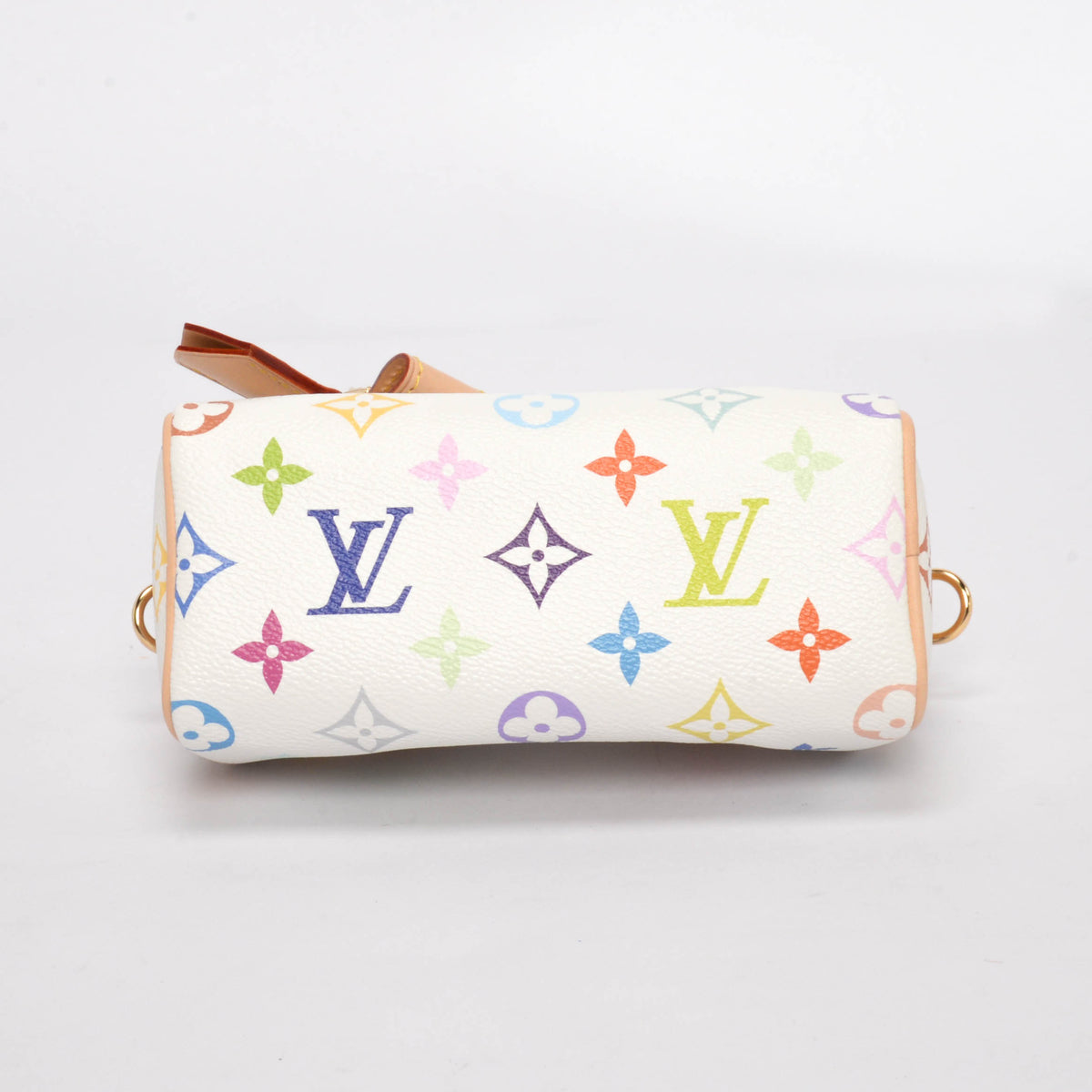 Louis Vuitton x TM White Multicolore Monogram Nano Speedy