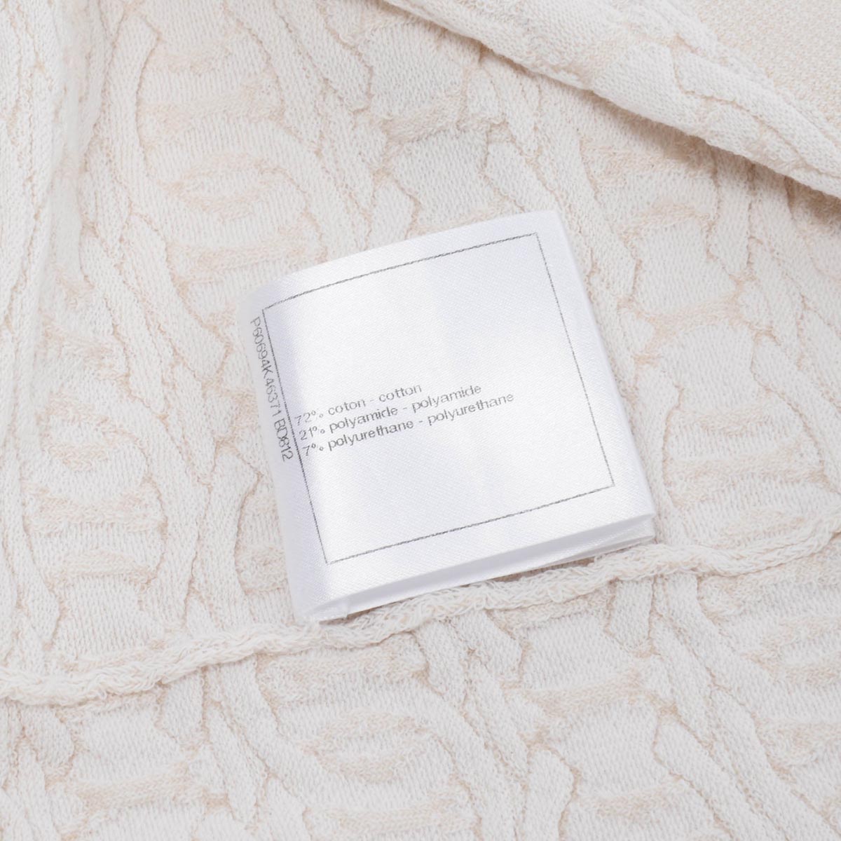 Chanel Cream Cotton CC Singlet Top FR 44