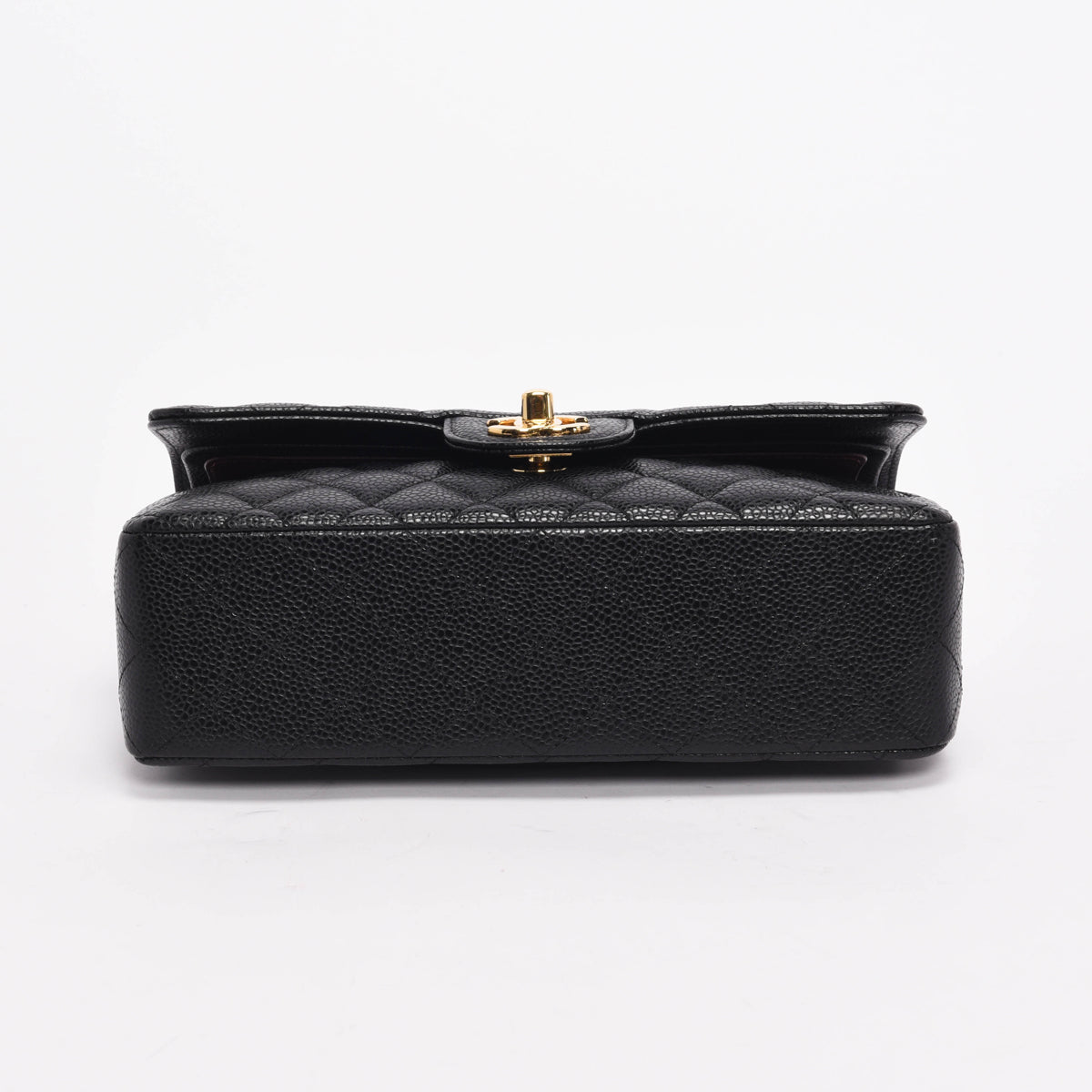Chanel Black Quilted Caviar Small Classic Flap Bag
