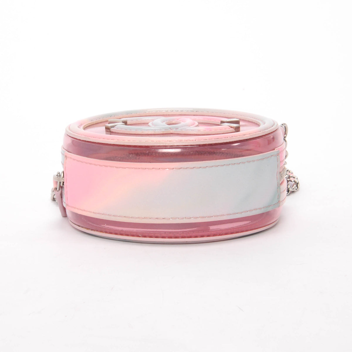 Chanel Pink PVC Filigree Round CC Bag
