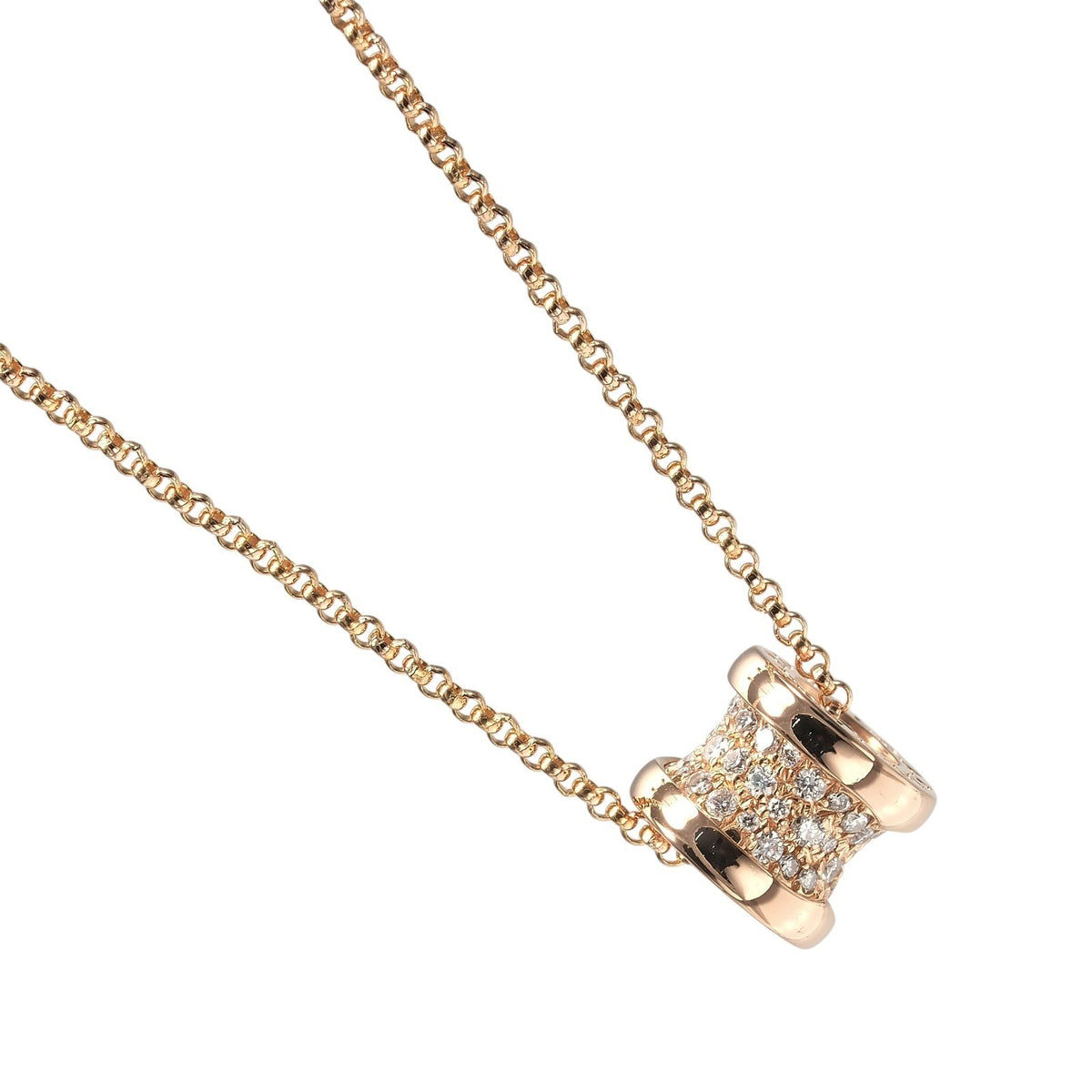 Bulgari B.Zero1 18K Rose Gold with Diamonds Pendant