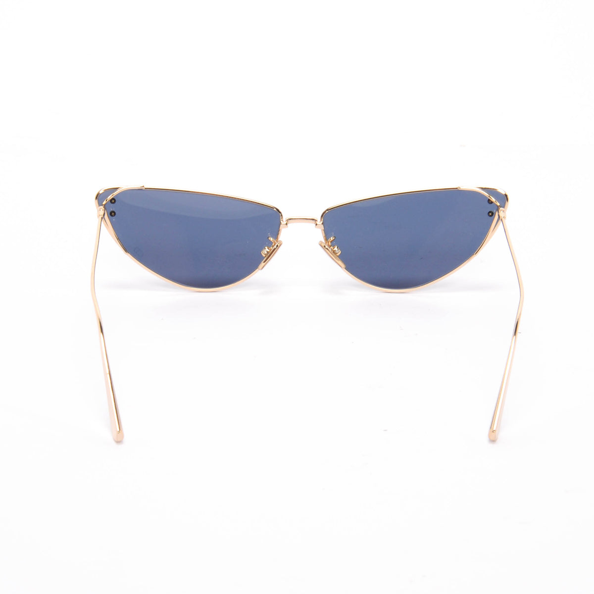 Dior Gold & Blue MissDior Cat-Eye Sunglasses