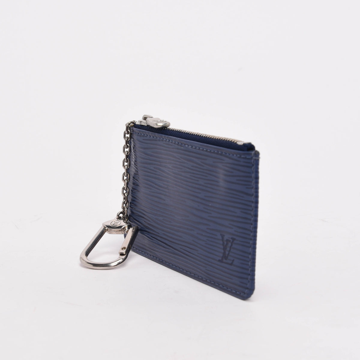 Louis Vuitton Myrtille Blue Epi Leather Pochette Clefs