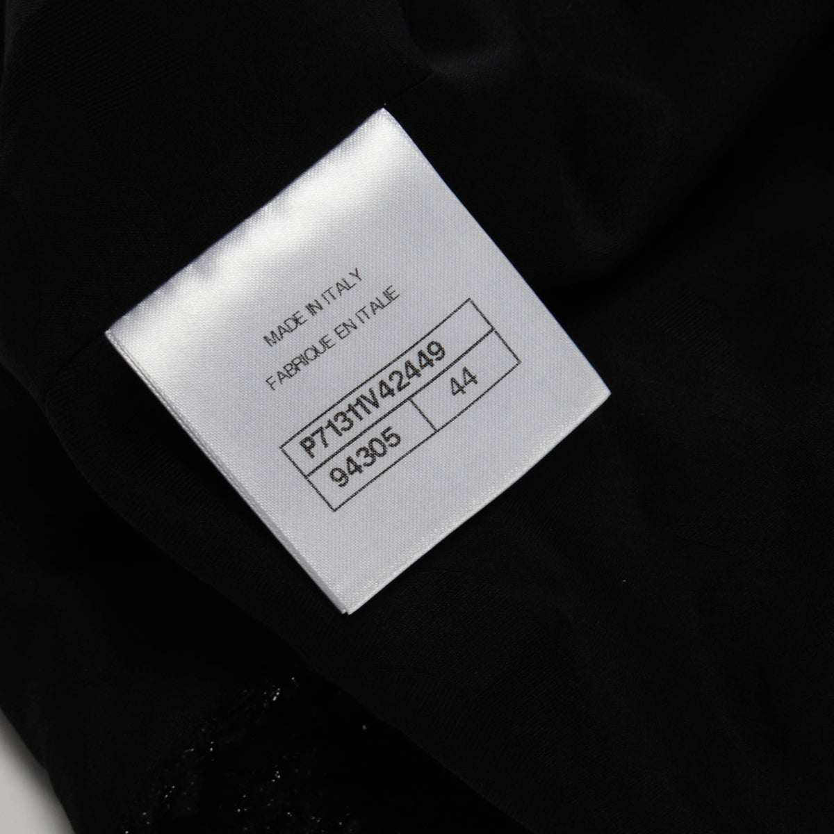 Chanel Black Lurex Boucle V-Neck Dress FR 44