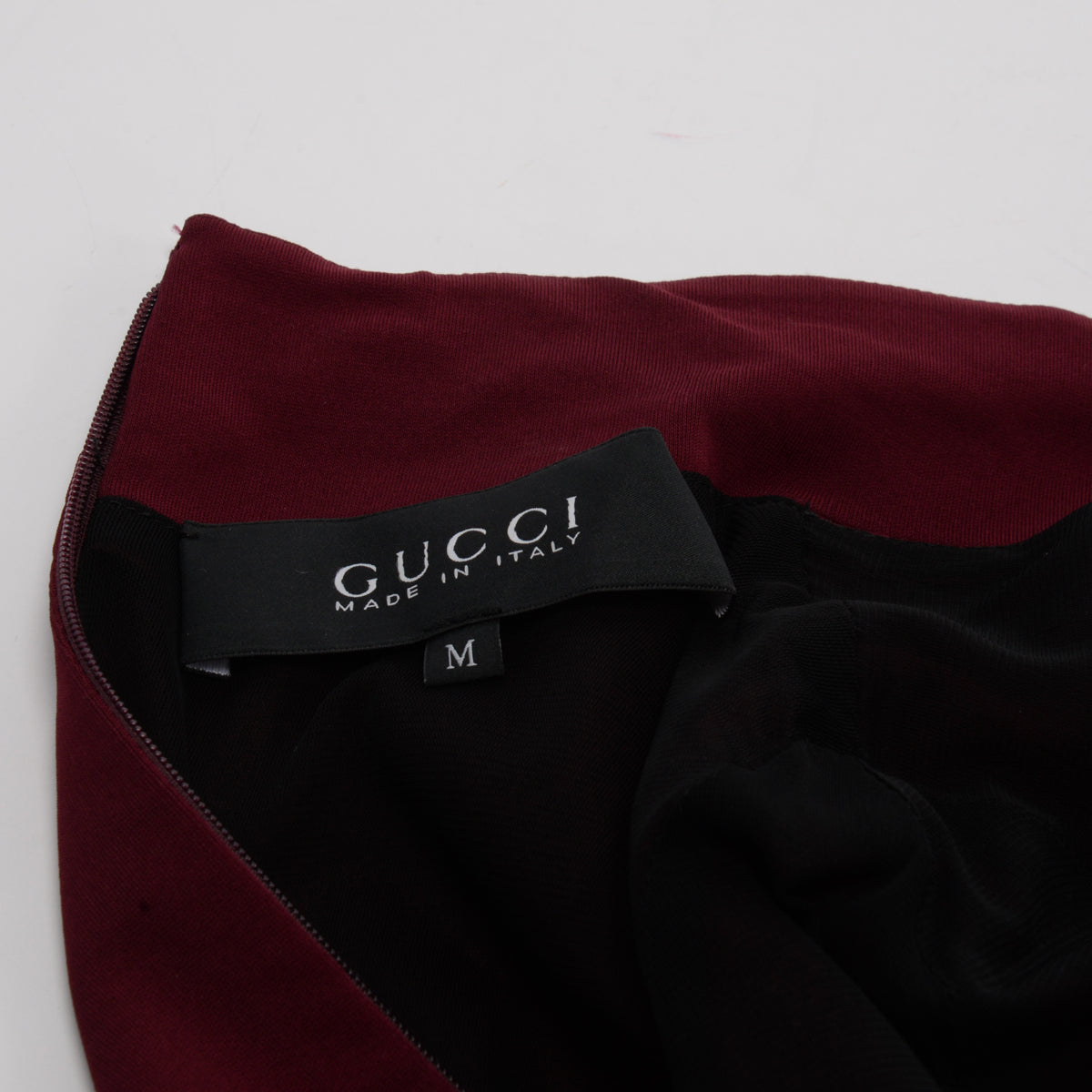 Gucci Wine Interlock Cap Sleeve Midi Dress M