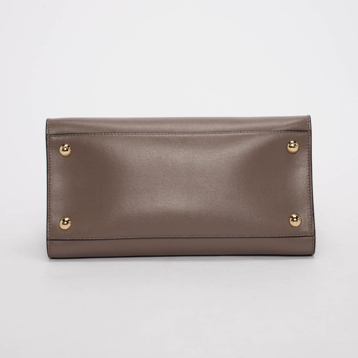 Ferragamo Taupe Calfskin Vara Bow Tote