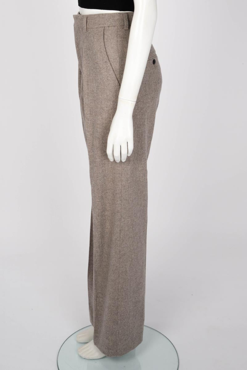 Celine Taupe Marl Wool Tixie Pants FR 34