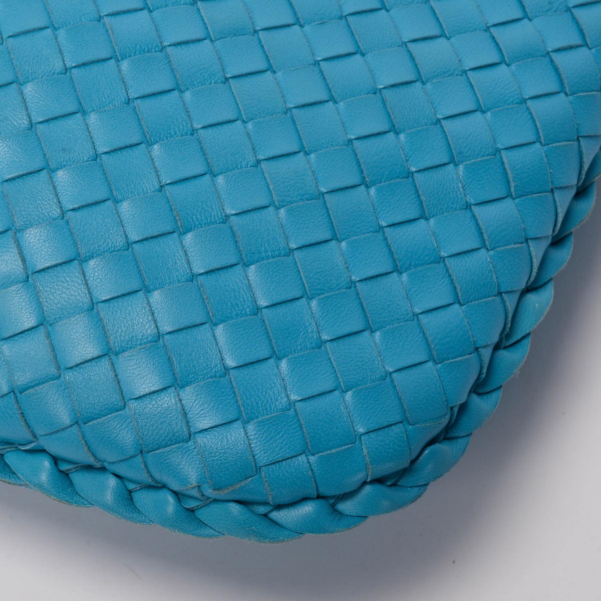 Bottega Veneta Aqua Intrecciato Small Veneta Hobo Bag