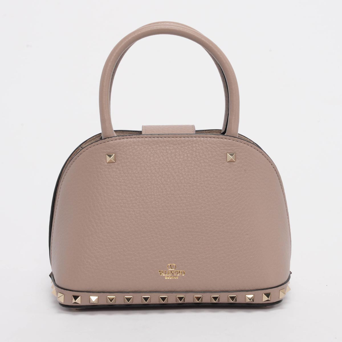 Valentino Poudre Grainy Calfskin Small Rockstud Bag