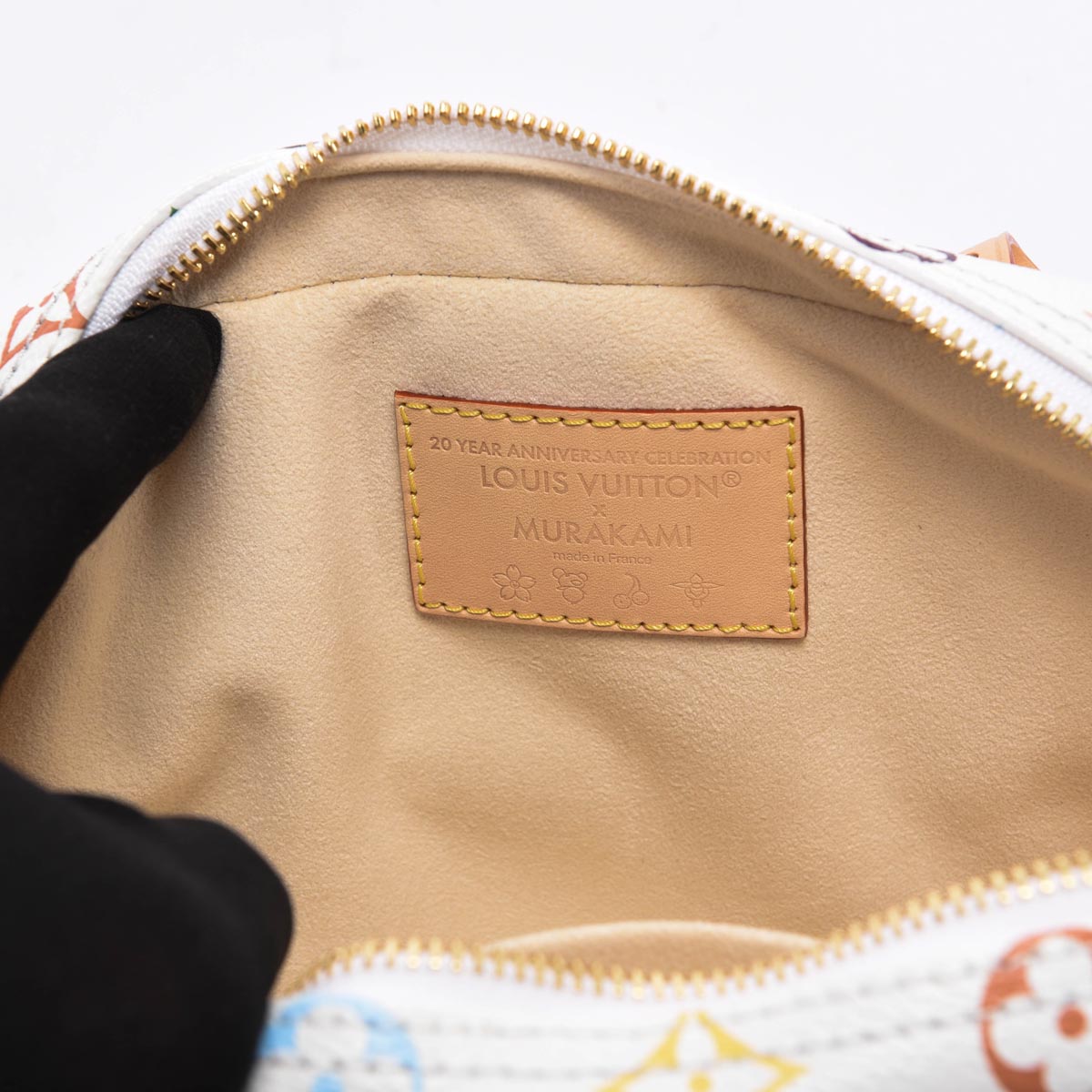 Louis Vuitton x TM White Multicolore Monogram East West Bag