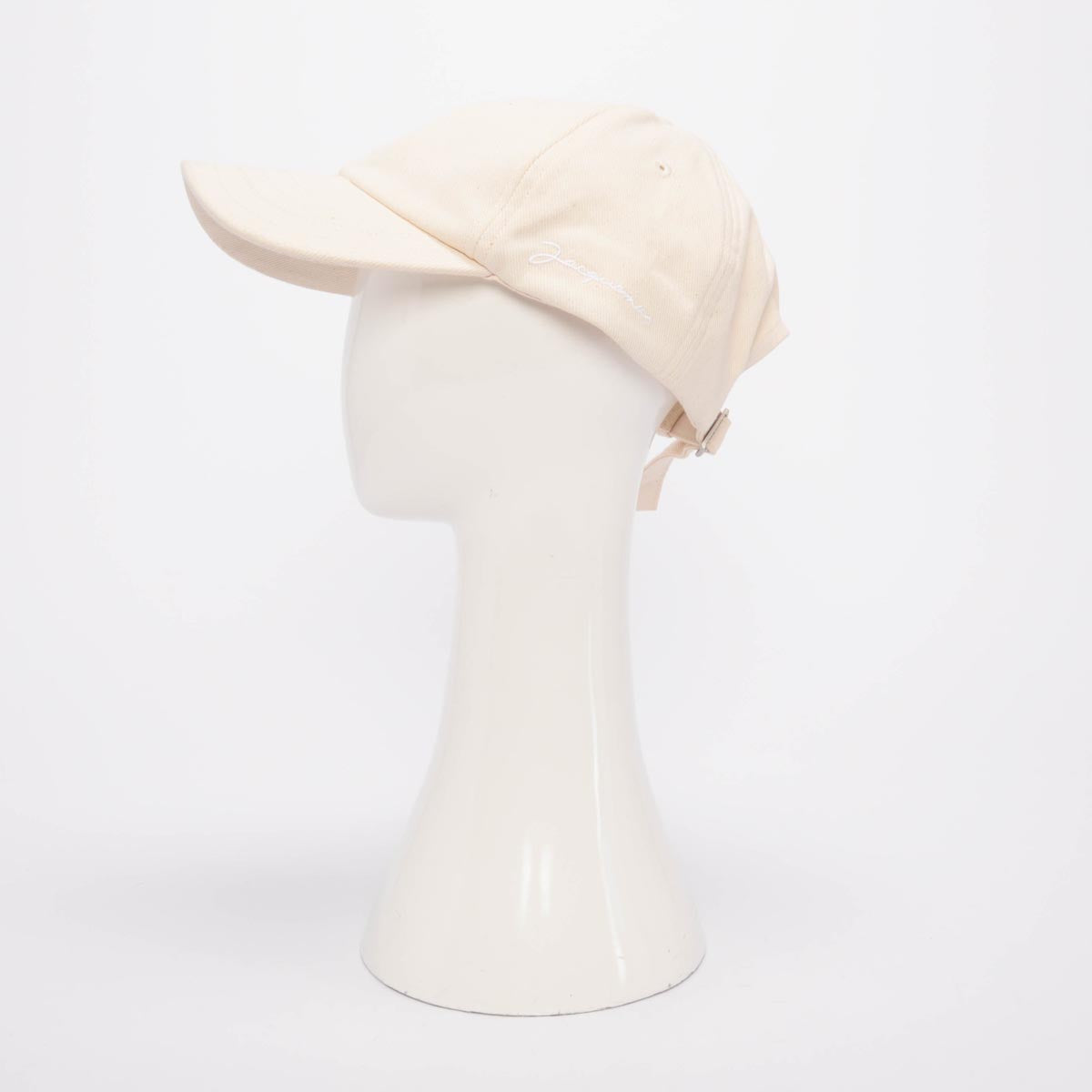 Jacquemus Cream Canvas La Casquette Jacquemus Cap